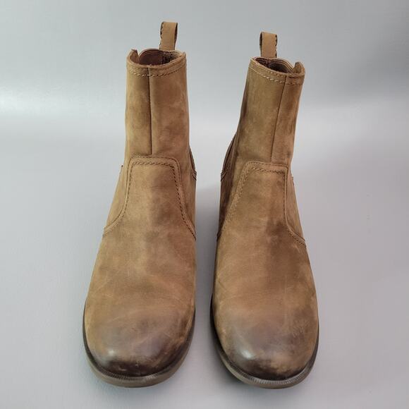 Teva Women's Brown Leather Anaya Chelsea Waterproof Booties Brown 9.5 - Picture 4 of 13